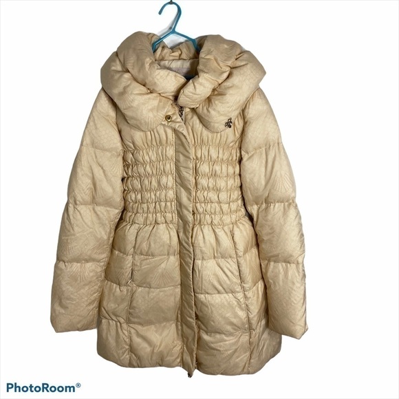 Yigue Golden Cream Puffer Jacket 165/88A Large Kid - Picture 1 of 7
